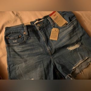Womens Levi’s High Rise Denim Shorts